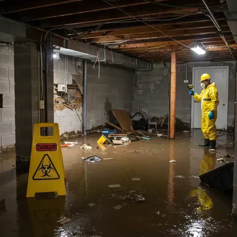 Flooded Basement Electrical Hazard in Orland Park, IL Property